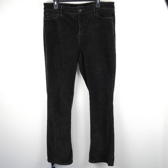 NYDJ Barbara Bootcut Corduroy Pants Black Size 16 - Picture 1 of 11